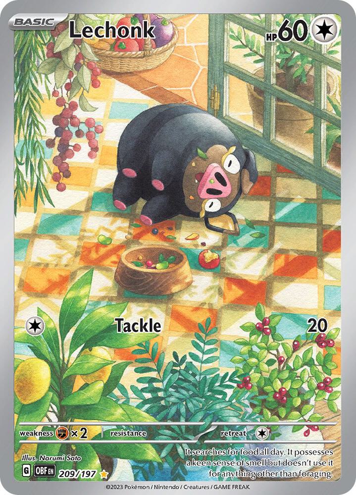 Image for Lechonk (209/197) (OBF) - Pokemon