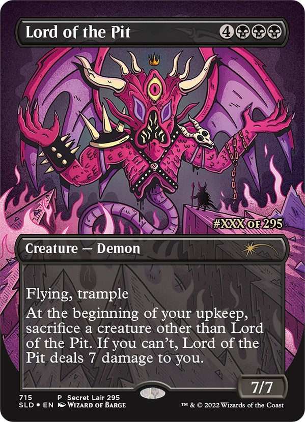 Image for Lord of the Pit (Serial Numbered) (715) - Magic: The Gathering