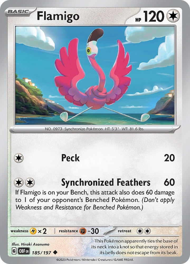 Image for Flamigo (185/197) (OBF) - Pokemon