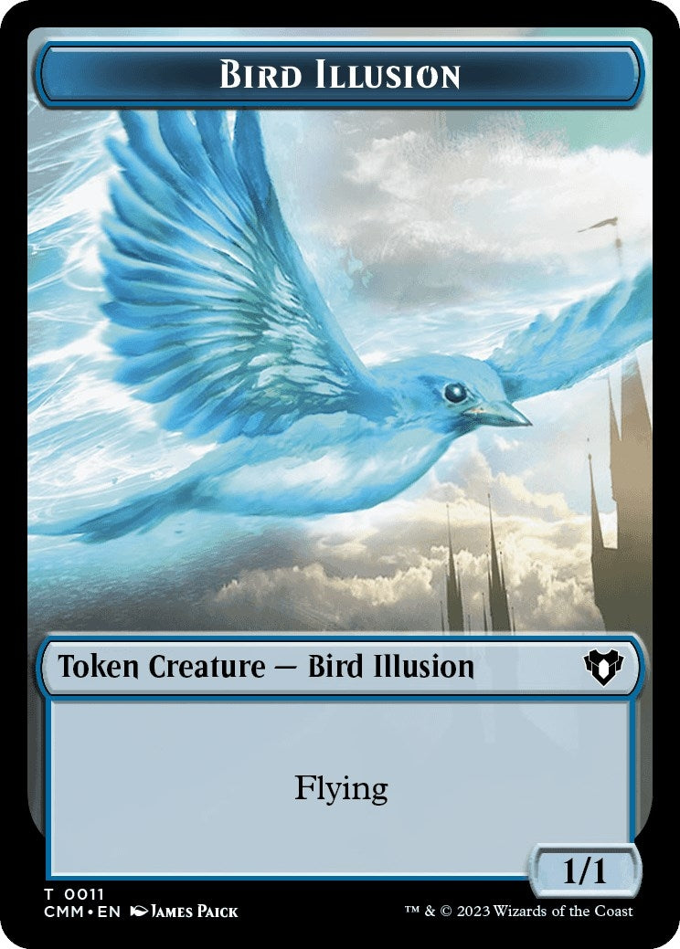 Image for City's Blessing // Bird Illusion Double-Sided Token (49 // 11) - Magic: The Gathering