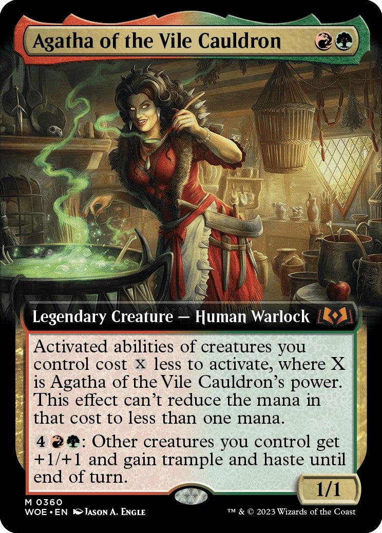 Image for Agatha of the Vile Cauldron (Extended Art) (360) (WOE) - Magic: The Gathering