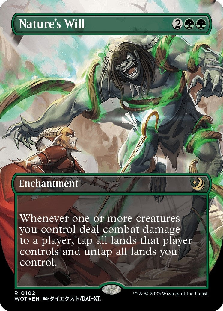 Image for Nature's Will (Anime Borderless) (Confetti Foil) (102) - Magic: The Gathering