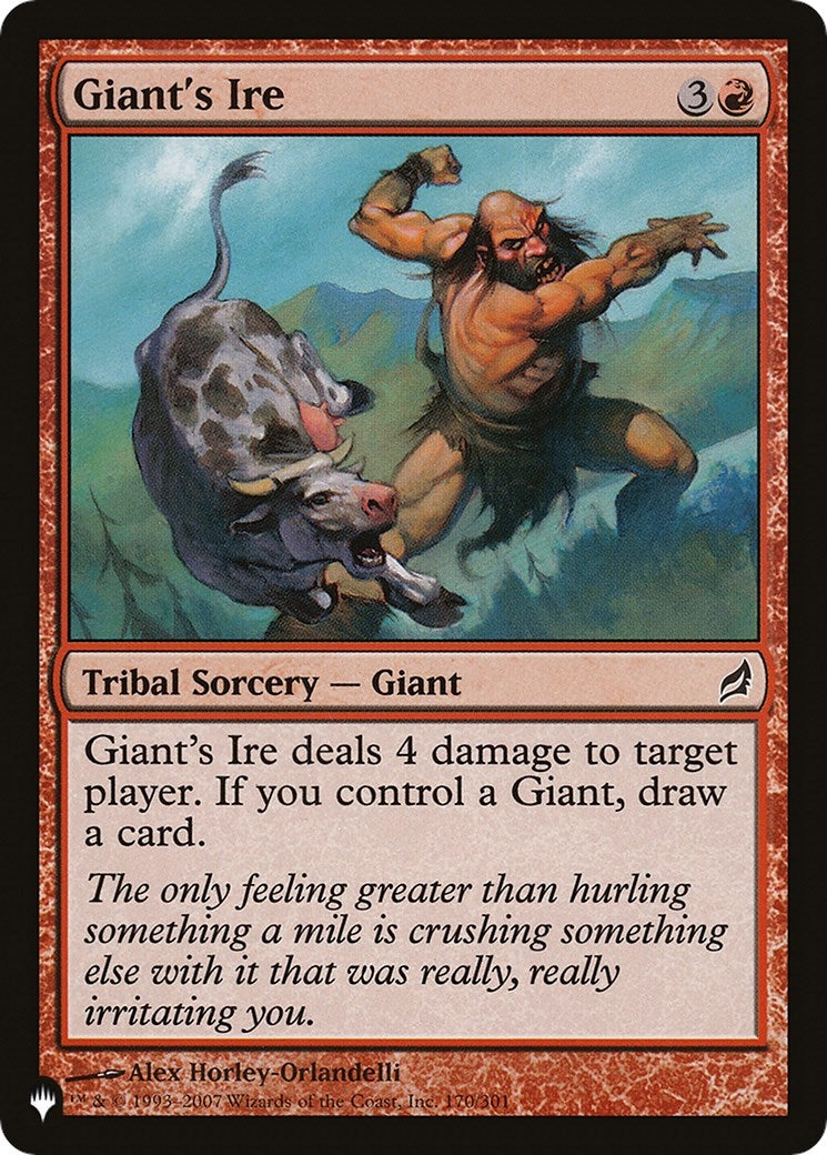 Image for Giant's Ire (170/301) - Magic: The Gathering