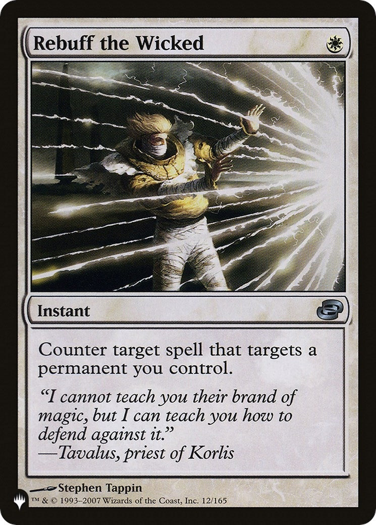 Image for Rebuff the Wicked (12/165) (LIST) - Magic: The Gathering