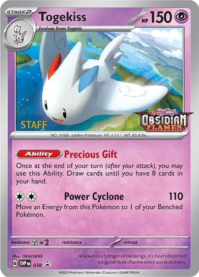 Image for Togekiss - 038 (Prerelease) [Staff] (038) (SVP) - Pokemon