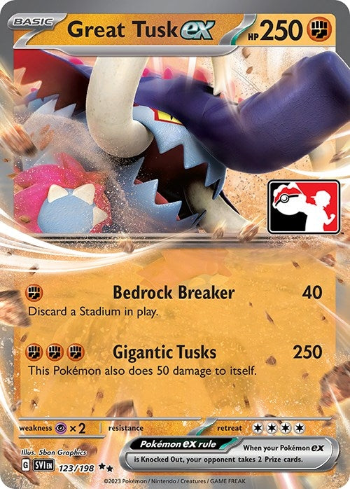 Image for Great Tusk ex (123/198) - Pokemon