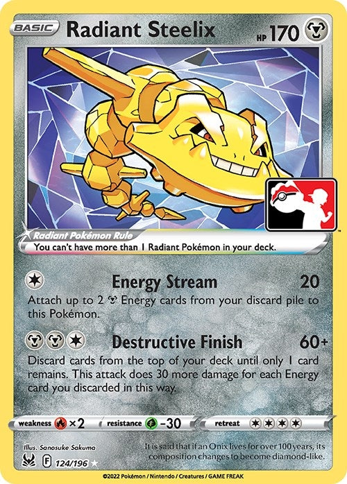 Image for Radiant Steelix (124/196) - Pokemon