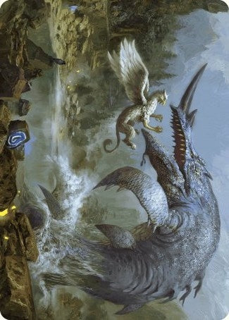 Image for Horned Loch-Whale Art Card (6) (ASWOE) - Magic: The Gathering