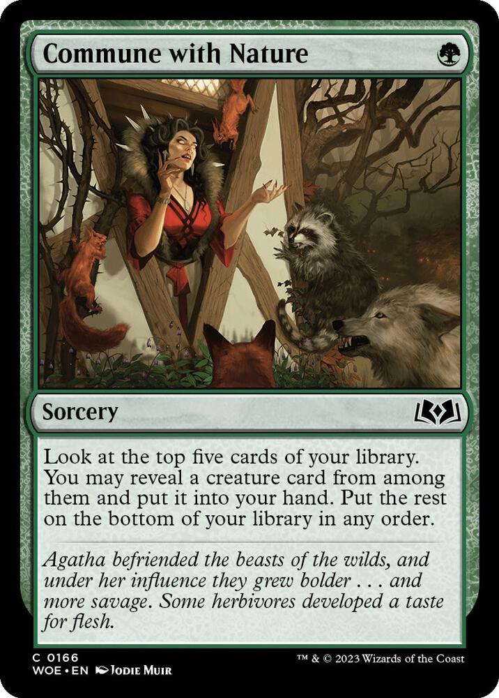 Image for Commune with Nature (166) - Magic: The Gathering