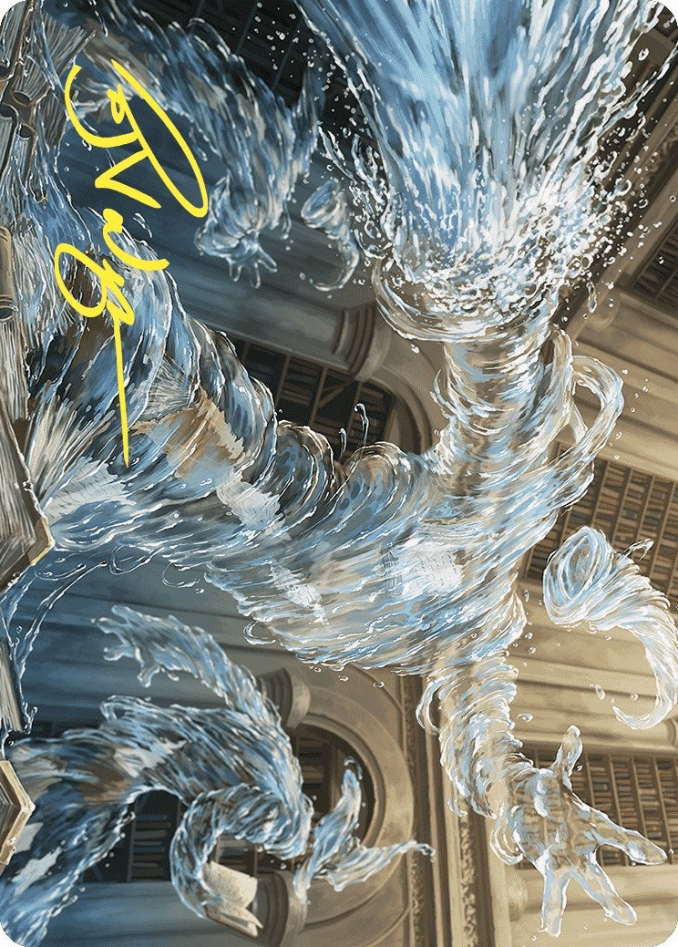 Image for Splashy Spellcaster Art Card (Gold-Stamped Signature) (9) - Magic: The Gathering