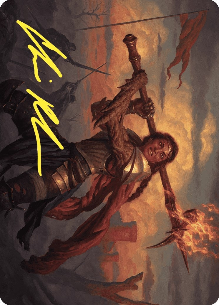 Image for Imodane, the Pyrohammer Art Card (Gold-Stamped Signature) (18) - Magic: The Gathering