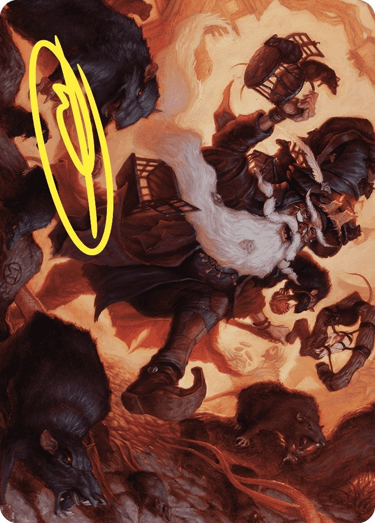 Image for Tattered Ratter Art Card (Gold-Stamped Signature) (20) - Magic: The Gathering