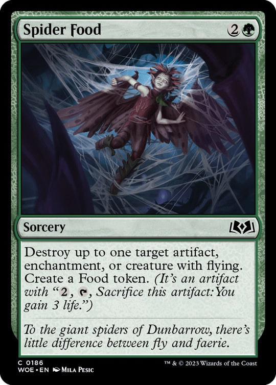 Image for Spider Food (186) - Magic: The Gathering
