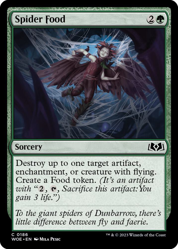 Image for Spider Food (186) - Magic: The Gathering