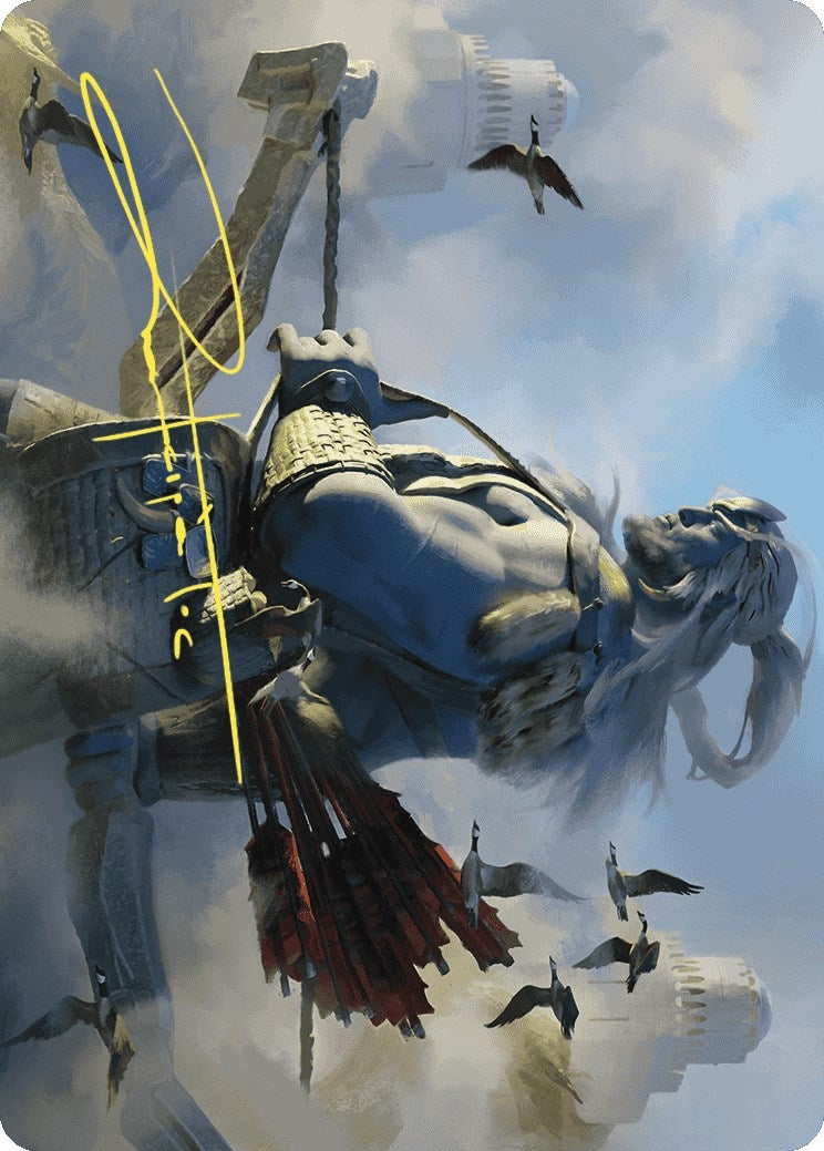 Image for Skybeast Tracker Art Card (Gold-Stamped Signature) (27) - Magic: The Gathering