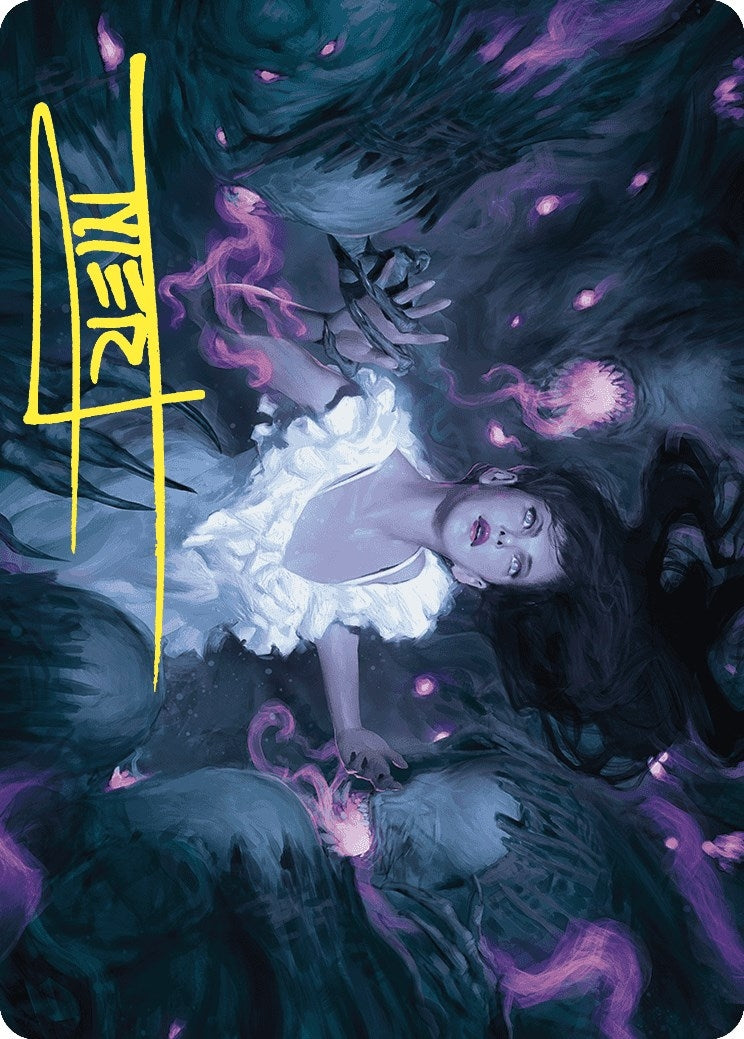 Image for Neva, Stalked by Nightmares Art Card (Gold-Stamped Signature) (30) - Magic: The Gathering