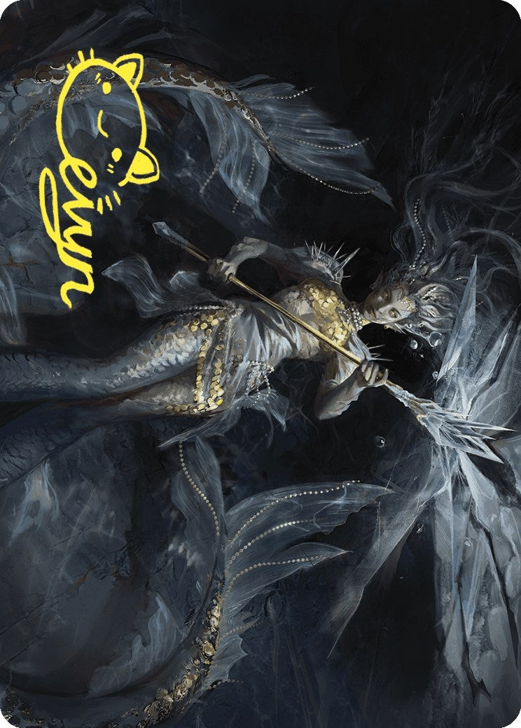 Image for Sharae of Numbing Depths Art Card (Gold-Stamped Signature) (32) - Magic: The Gathering