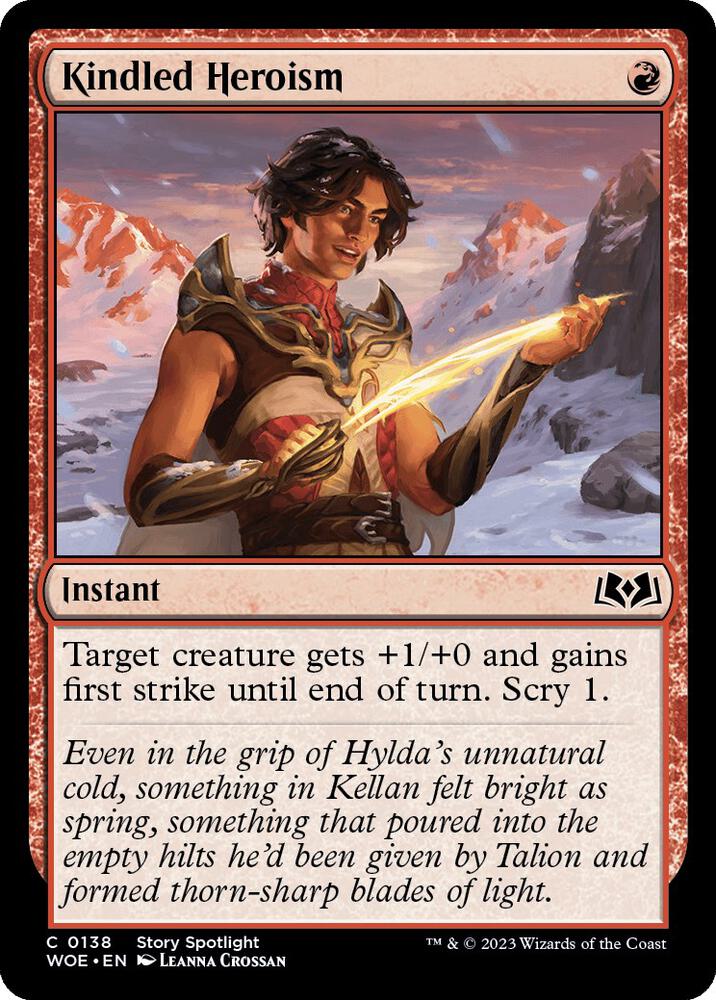 Image for Kindled Heroism (138) - Magic: The Gathering