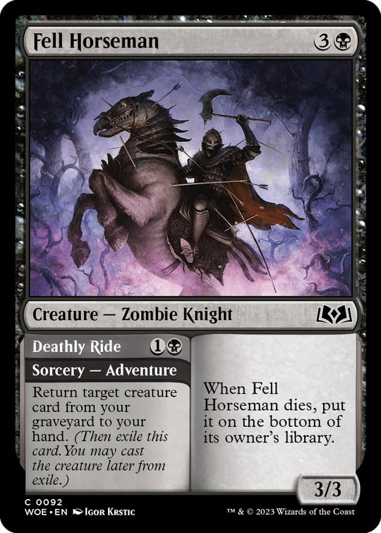 Image for Fell Horseman (92) - Magic: The Gathering
