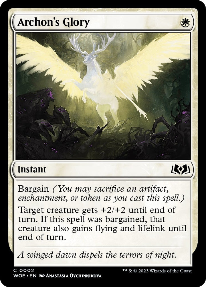 Image for Archon's Glory (2) (WOE) - Magic: The Gathering