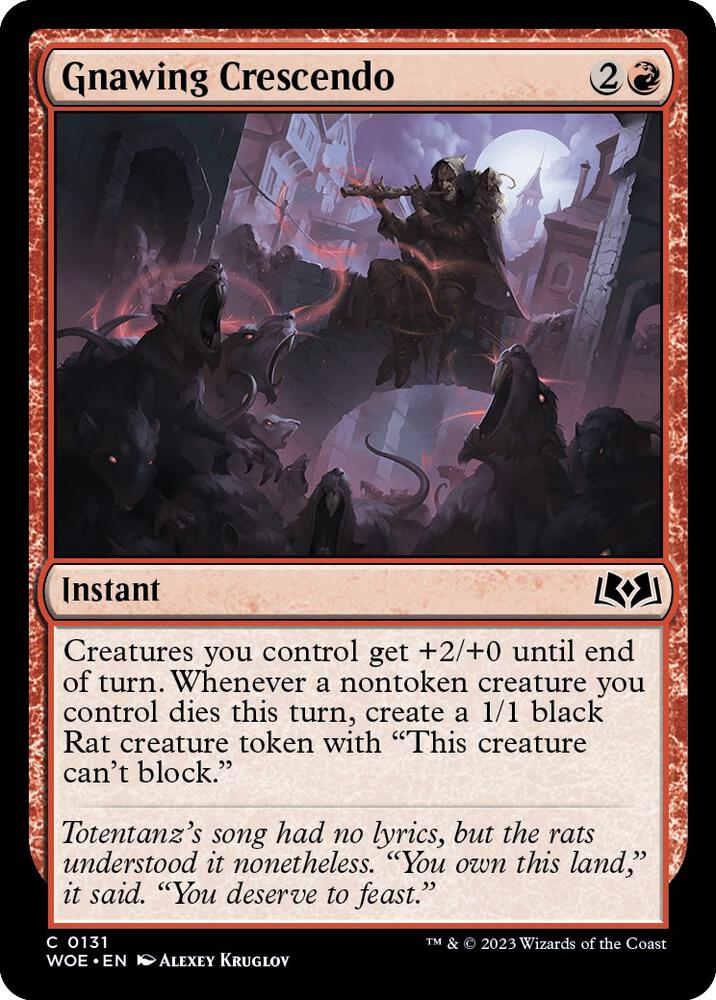 Image for Gnawing Crescendo (131) - Magic: The Gathering
