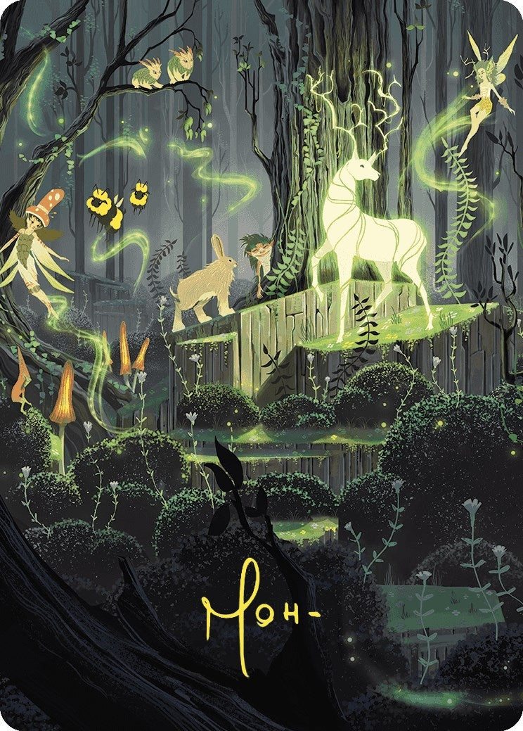 Image for Primal Vigor Art Card (Gold-Stamped Signature) (74) - Magic: The Gathering