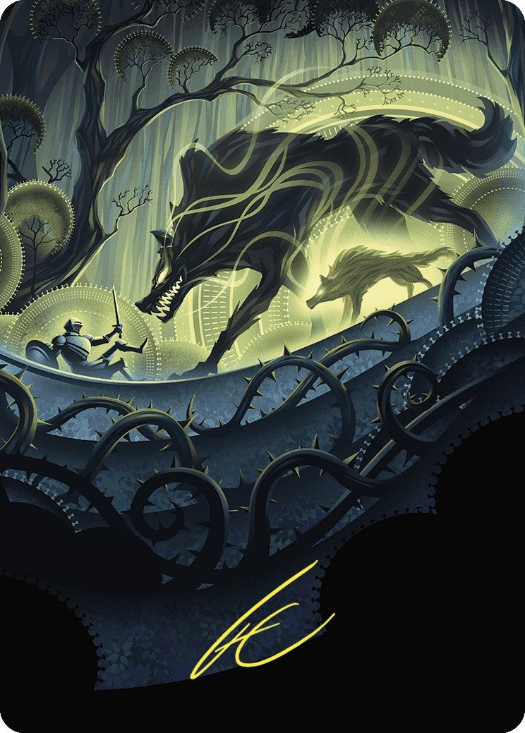 Image for Unnatural Growth Art Card (Gold-Stamped Signature) (75) - Magic: The Gathering
