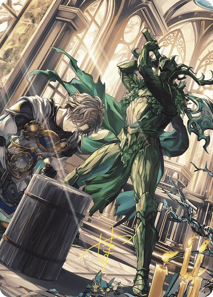 Image for Karmic Justice Anime Art Card (Gold-Stamped Signature) (77) - Magic: The Gathering