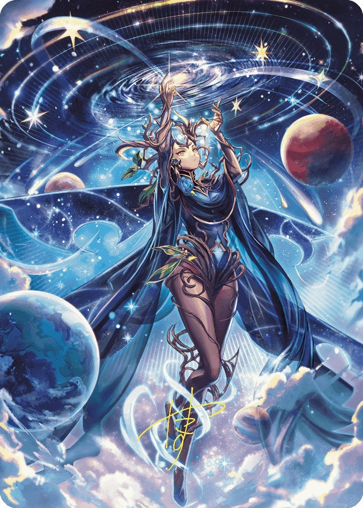 Image for Omniscience Anime Art Card (Gold-Stamped Signature) (78) - Magic: The Gathering