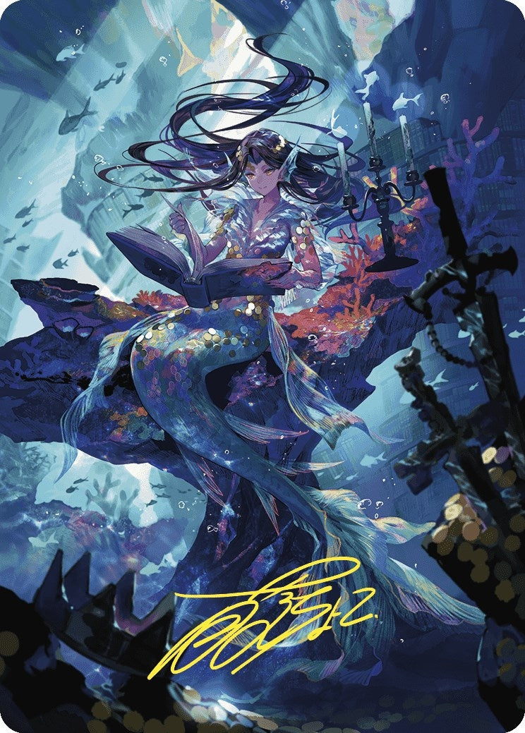 Image for Rhystic Study Art Card (Gold-Stamped Signature) (79) - Magic: The Gathering