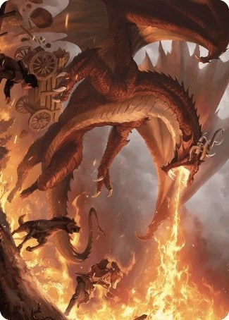 Image for Realm-Scorcher Hellkite Art Card (19) - Magic: The Gathering
