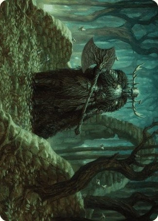Image for Mosswood Dreadknight Art Card (40) - Magic: The Gathering