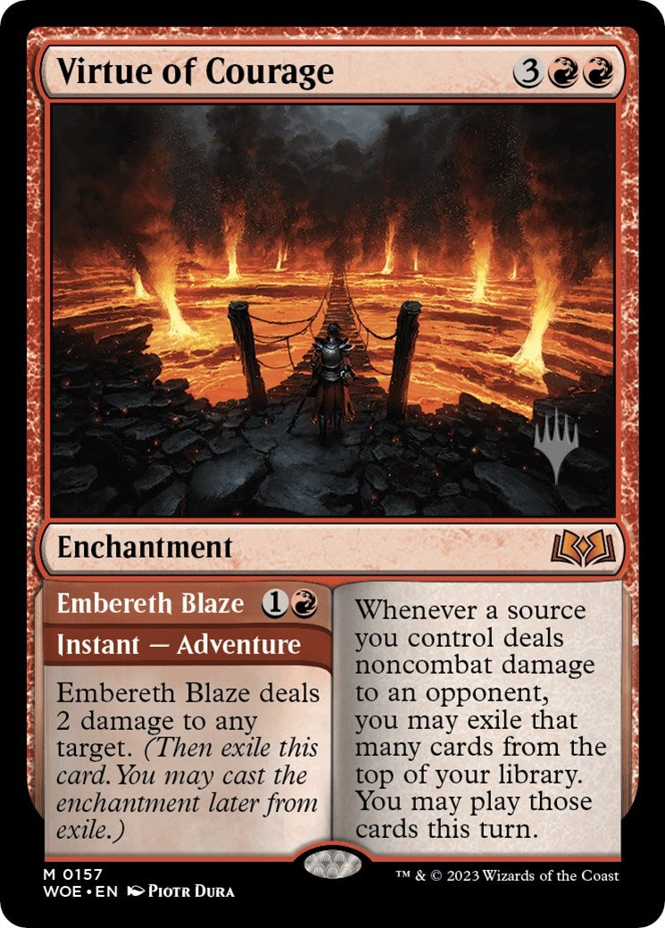 Image for Virtue of Courage (157) - Magic: The Gathering