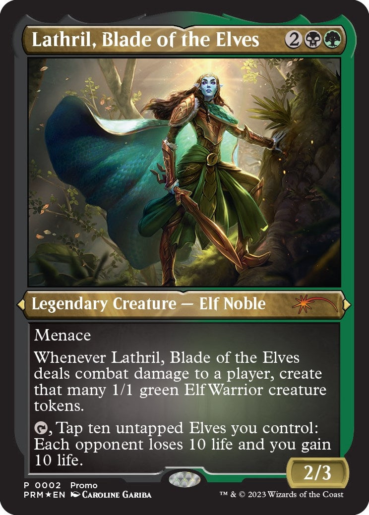 Image for Lathril, Blade of the Elves (Foil Etched) (2) - Magic: The Gathering