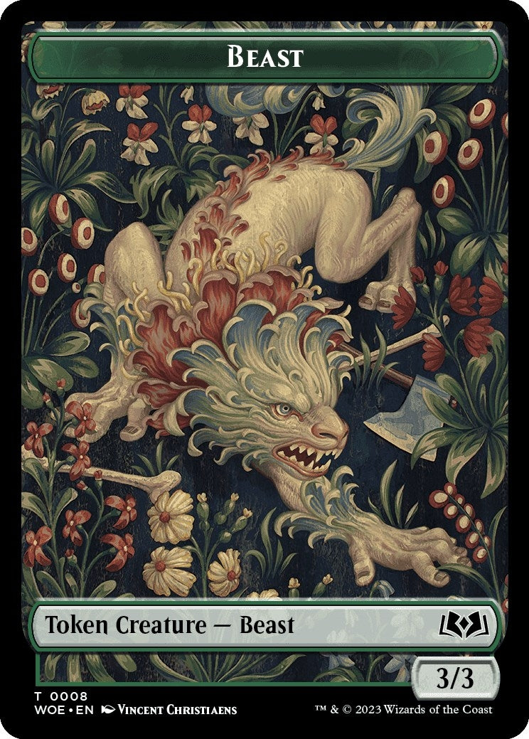 Image for Beast // Food (0013) Double-Sided Token (8 // 13) - Magic: The Gathering