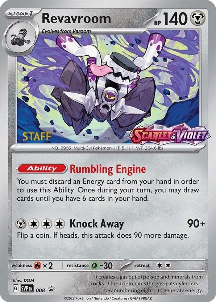 Image for Revavroom - 008 (Prerelease) [Staff] (008) (SVP) - Pokemon