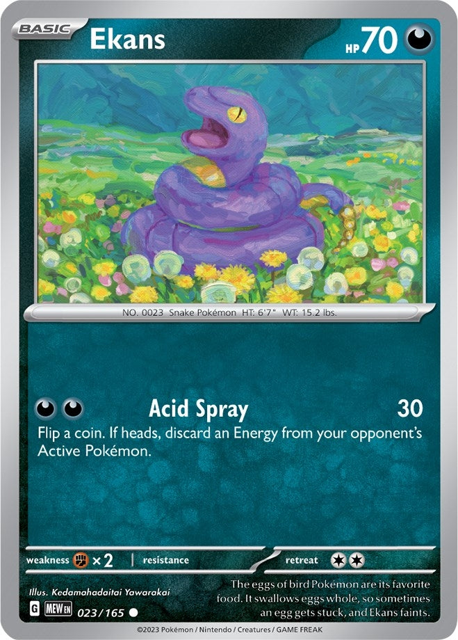 Image for Ekans (023/165) (MEW) - Pokemon
