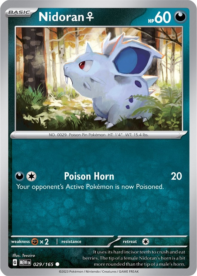 Image for Nidoran F (029/165) (MEW) - Pokemon