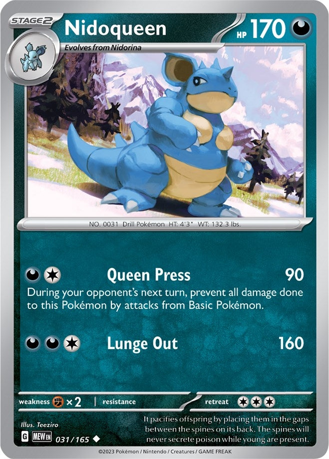 Image for Nidoqueen (031/165) (MEW) - Pokemon