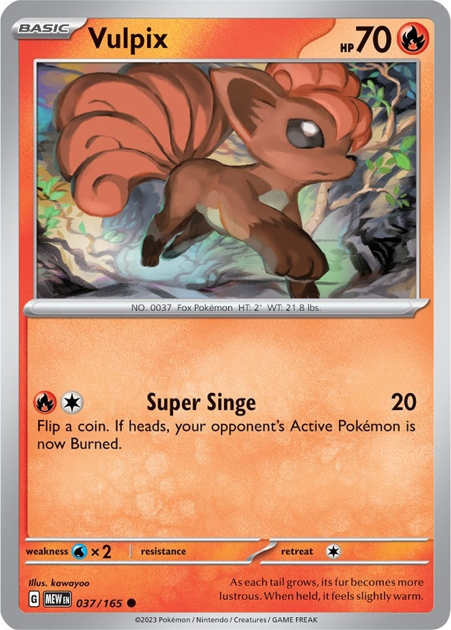 Image for Vulpix (037/165) (MEW) - Pokemon