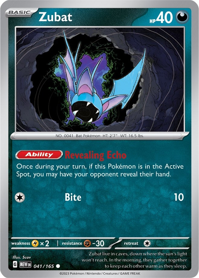Image for Zubat (041/165) (MEW) - Pokemon