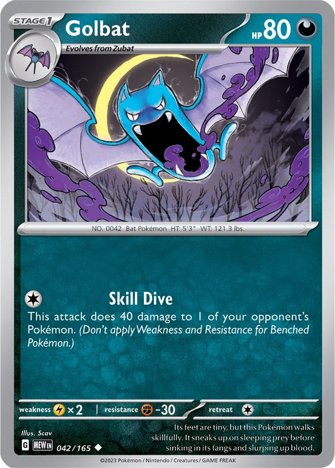 Image for Golbat (042/165) (MEW) - Pokemon