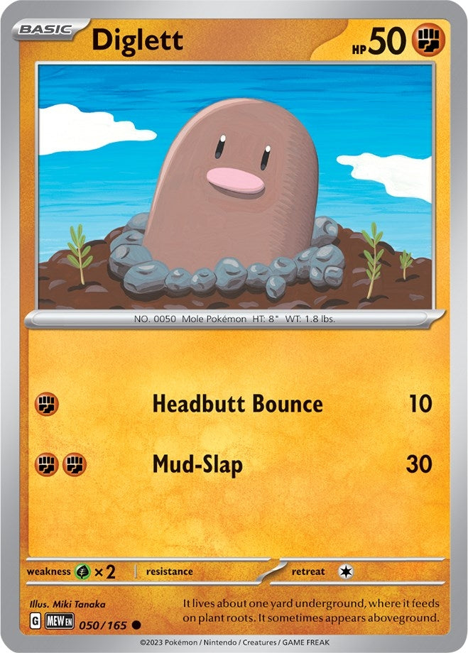 Image for Diglett (050/165) (MEW) - Pokemon