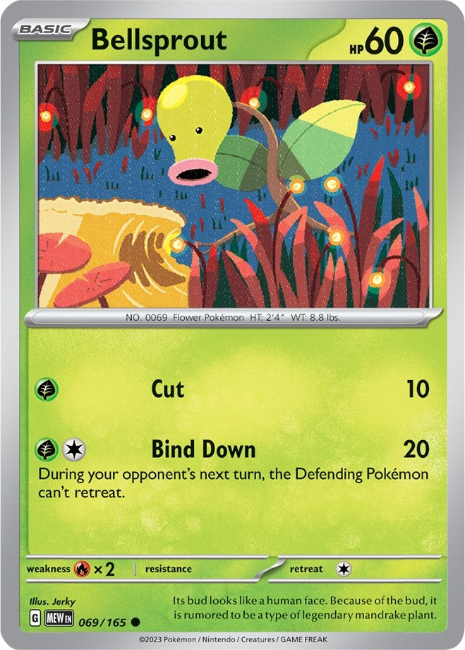 Image for Bellsprout (069/165) (MEW) - Pokemon