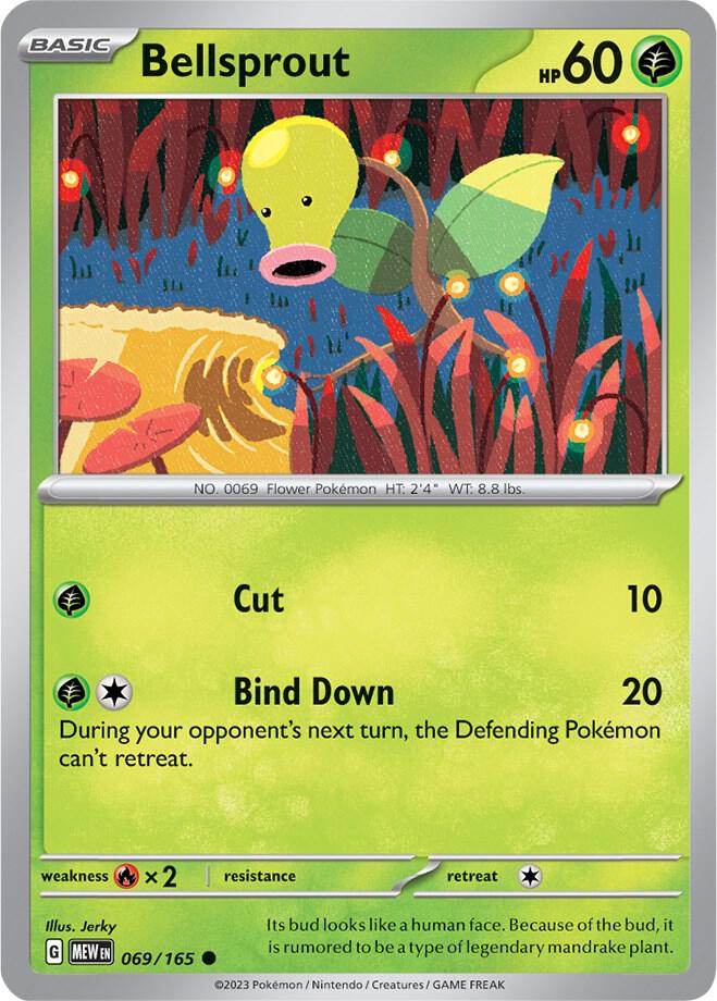 Image for Bellsprout (069/165) (MEW) - Pokemon