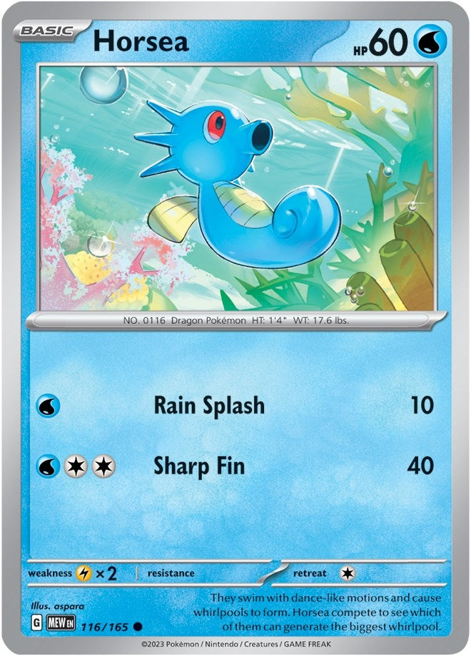 Image for Horsea (116/165) (MEW) - Pokemon