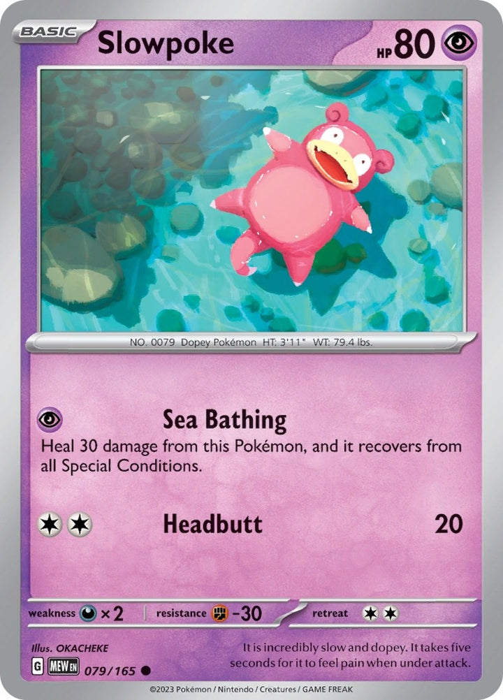 Image for Slowpoke (079/165) (MEW) - Pokemon