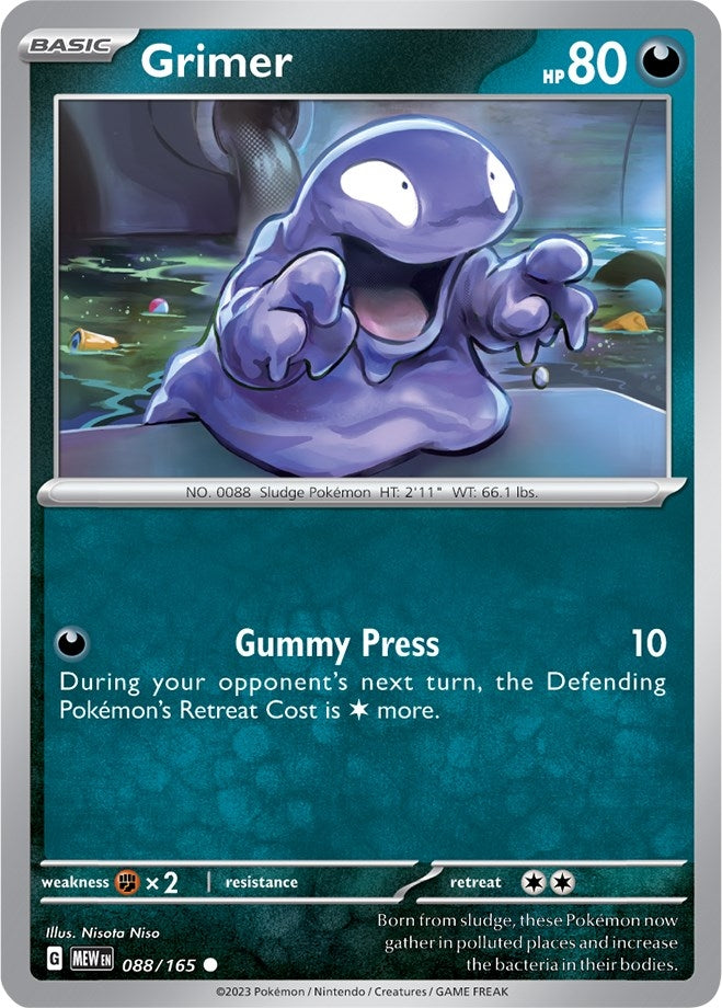 Image for Grimer (088/165) (MEW) - Pokemon