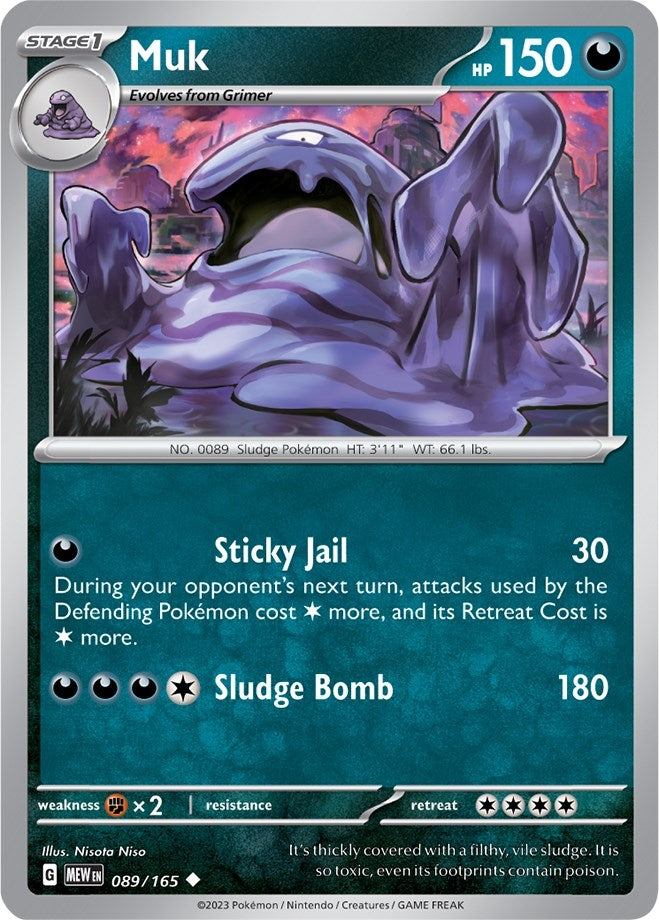 Image for Muk (089/165) (MEW) - Pokemon