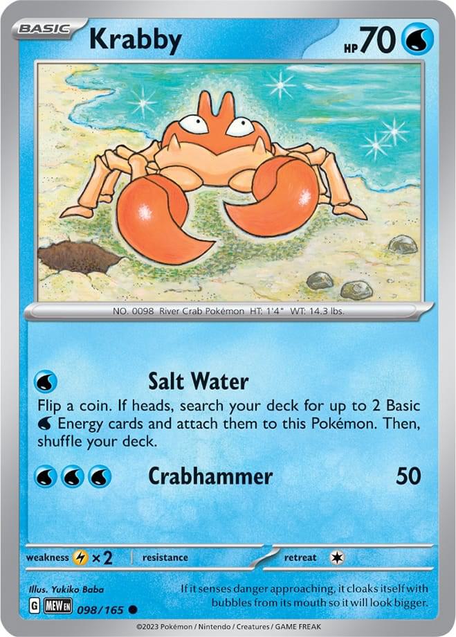 Image for Krabby (098/165) (MEW) - Pokemon